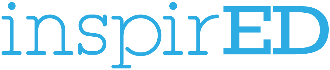 inspirED logo in blue